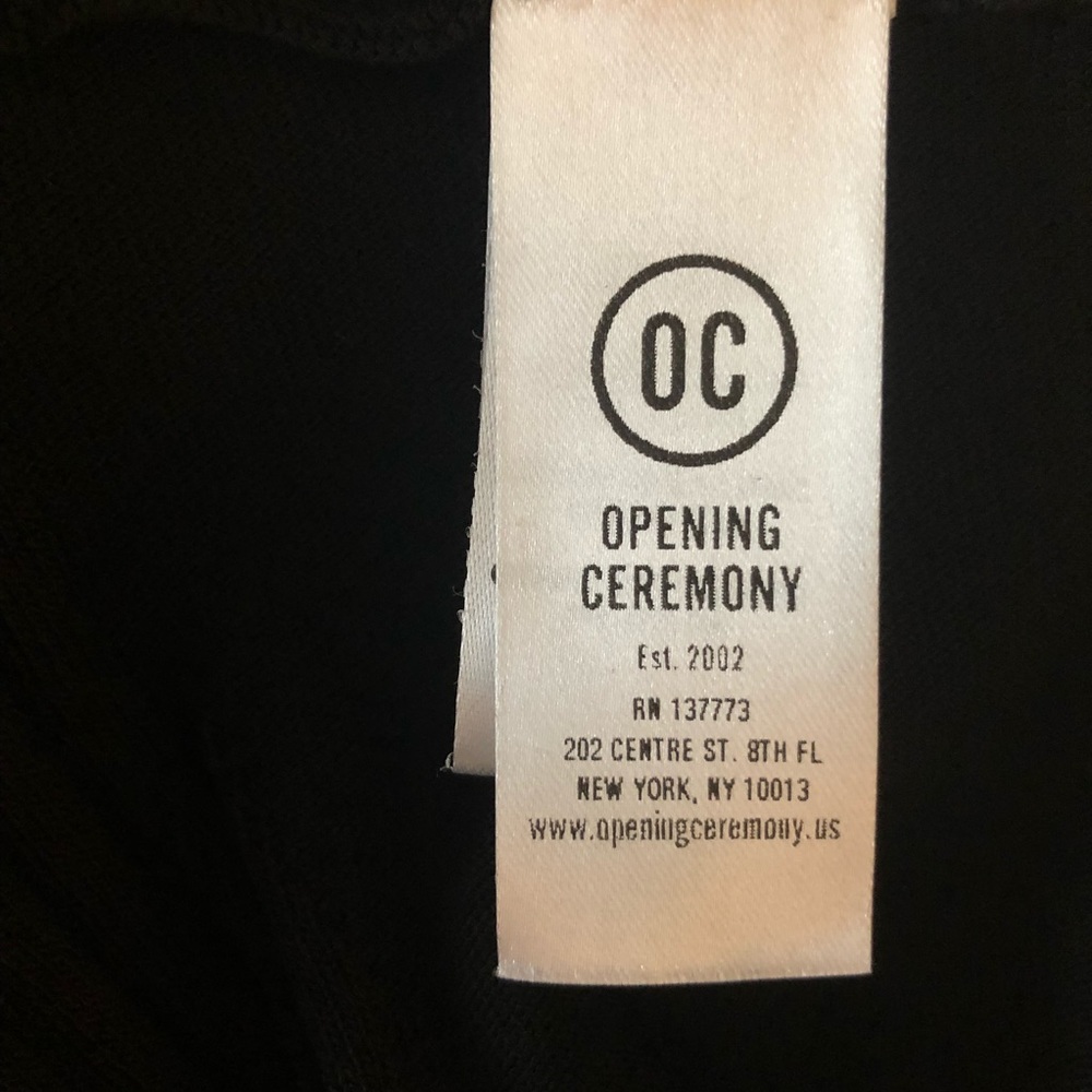 Opening Ceremony Black Linear Ribbed Top - Picture 8 of 8